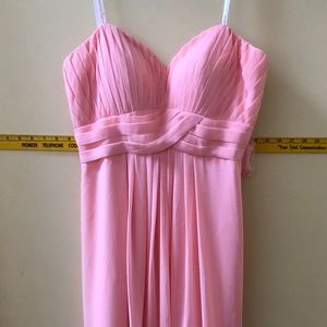 Strapless Pink Prom Dress